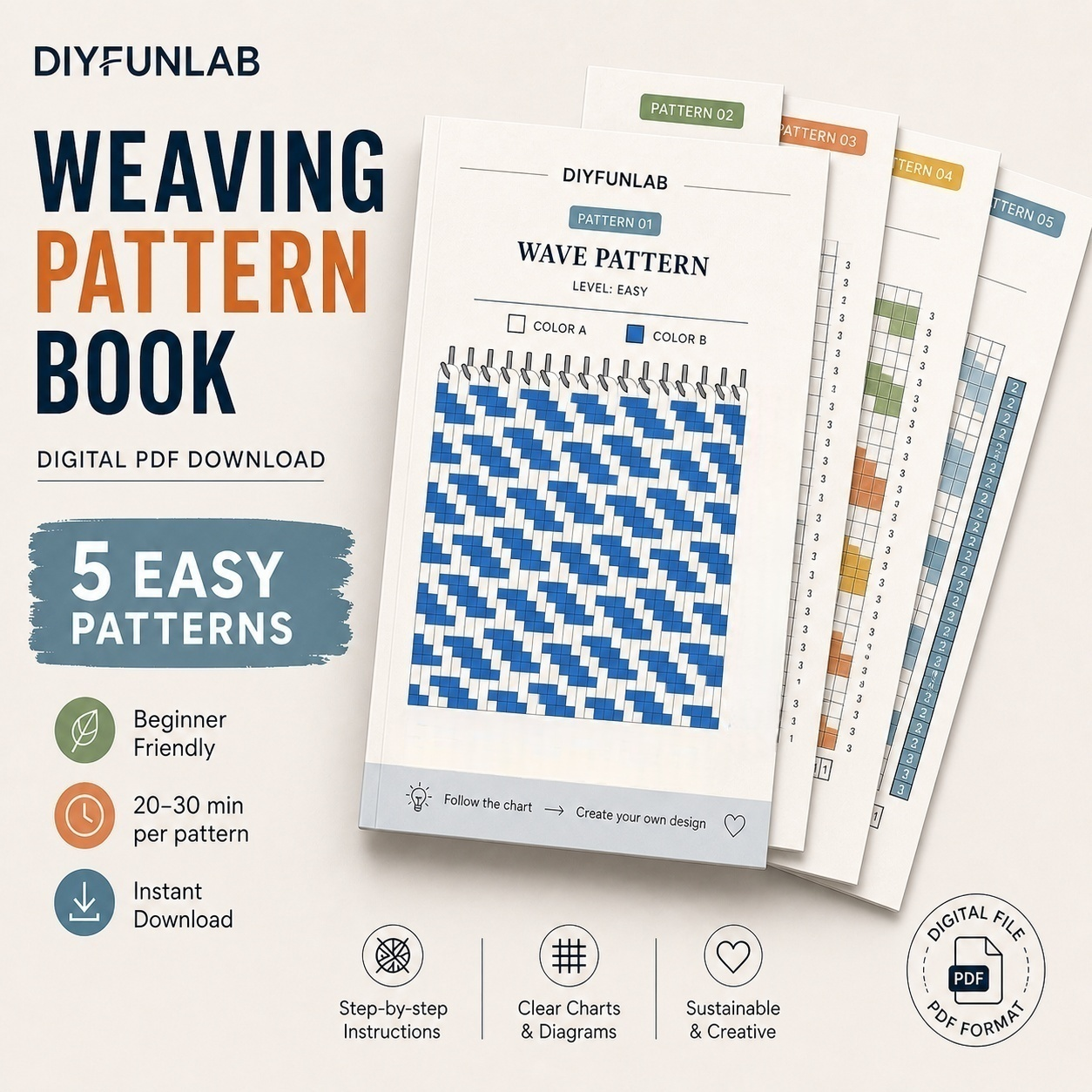 Redesign Your Clothes Kit — 5 Creative Patch Patterns (PDF Download)