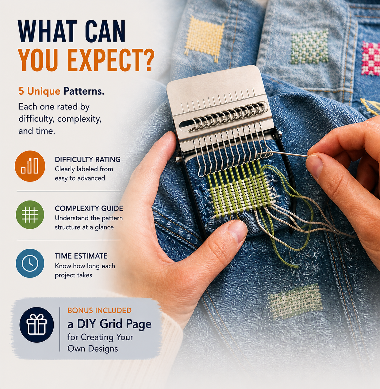 Redesign Your Clothes Kit — 5 Creative Patch Patterns (PDF Download)