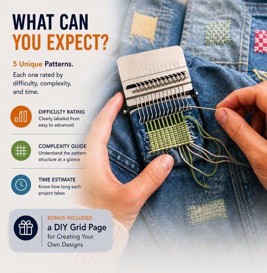 Redesign Your Clothes Kit — 5 Creative Patch Patterns (PDF Download)